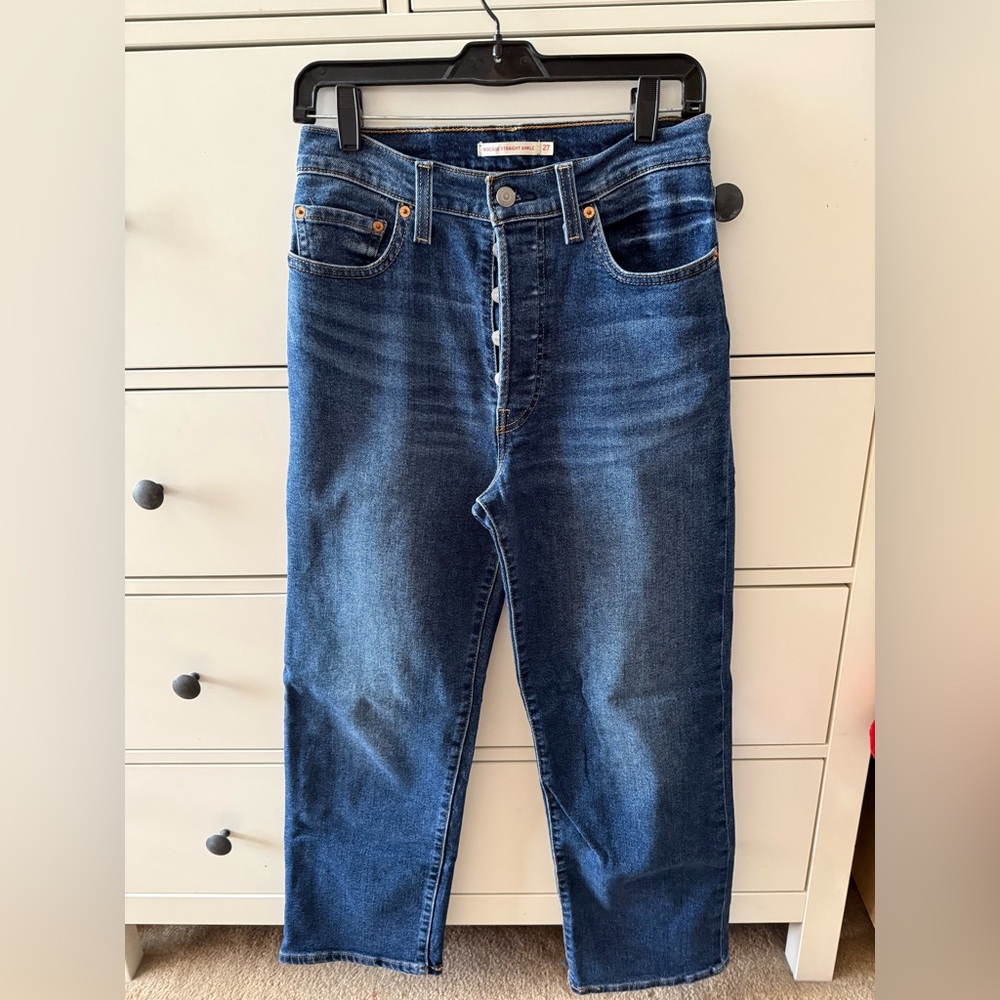 Women's Levi’s Ribcage Straight Ankle Jeans EUC